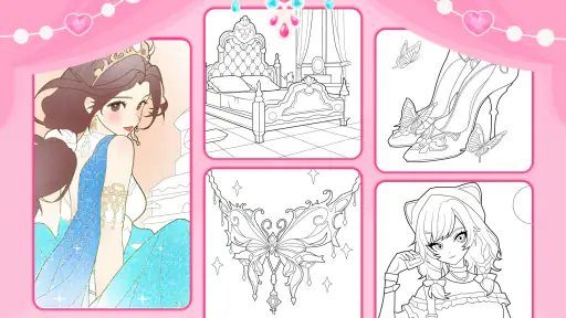 Glitter Beauty Color For Kids screenshot
