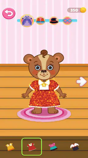 Glitter Dress Coloring Game screenshot