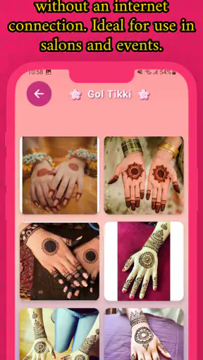 Gol Tikki Mehndi Design Simple screenshot