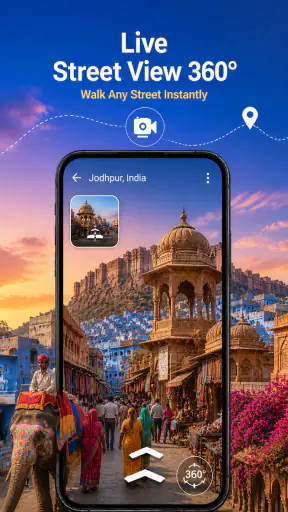 GPS Camera & Live Earth Map screenshot