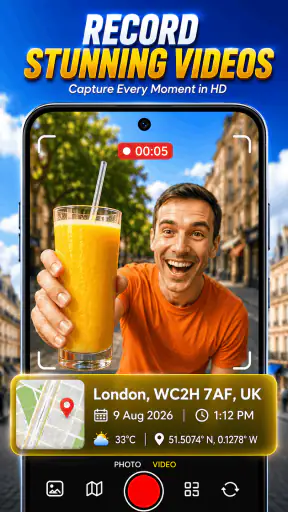GPS Map Camera, Photo Stamp screenshot