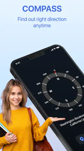 Gps map navigation compass screenshot