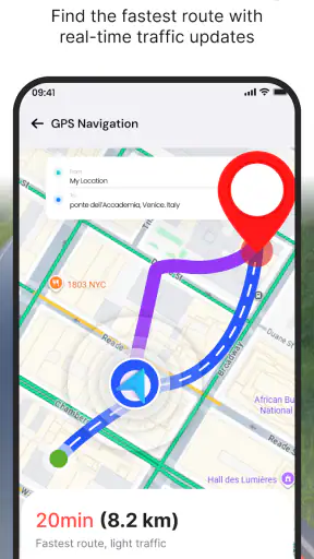 GPS वॉइस नेविगेशन अर्थ मैप screenshot