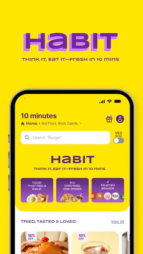 Habit: 10-Min Food Delivery screenshot