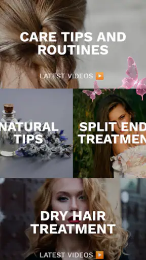 Hair care routine screenshot