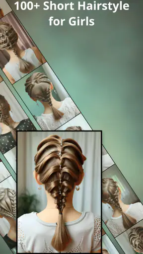 Hairstyles for short hair Girl screenshot