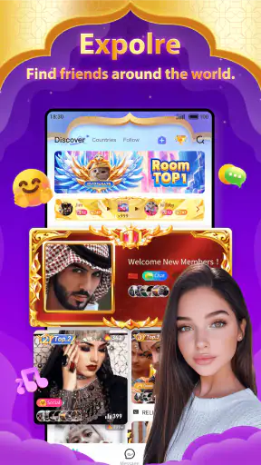 Halla Live - Group Voice Chat screenshot