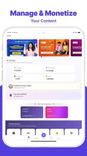 HaulPack: Influencers Earning screenshot