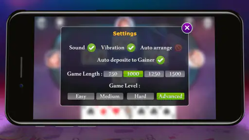 Hazari Card Game Offline screenshot
