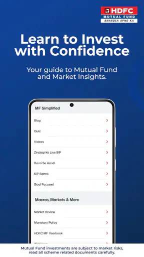 HDFC Mutual Fund: Invest, SIP screenshot