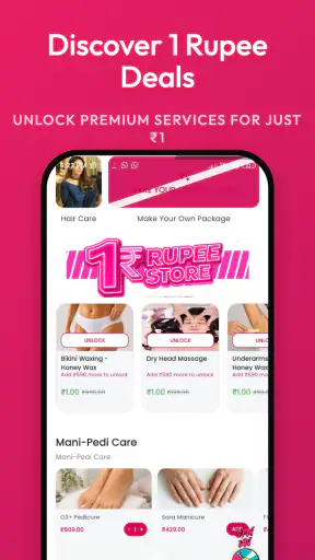 Hello Mam salon at Home App screenshot