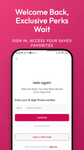Hello Mam salon at Home App screenshot