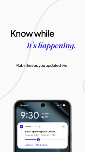 hiRobin - AI Call Assistant screenshot
