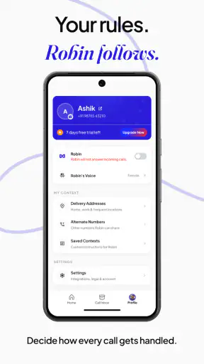 hiRobin - AI Call Assistant screenshot