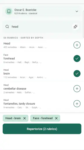 Homeopathic Materia Medica AI screenshot