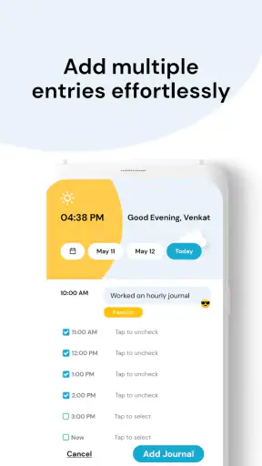 Hourly Journal - Time tracker screenshot