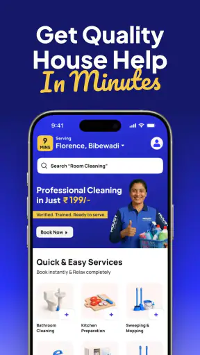 Housy: House Help in 10 Mins screenshot