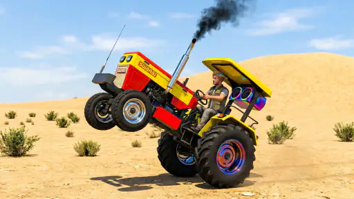 Indian Desi Farming Tractor 3D screenshot