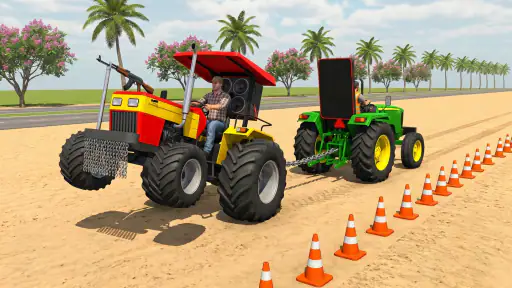 Indian Desi Farming Tractor 3D screenshot