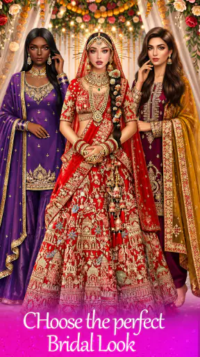 Indian Fashion Wedding Dressup screenshot