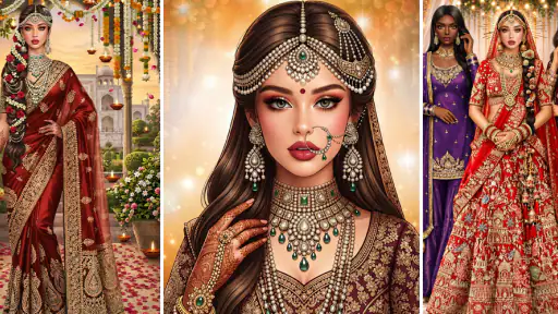 Indian Fashion Wedding Dressup screenshot