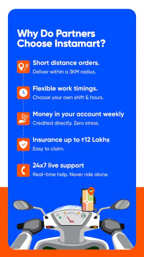 Instamart Delivery Partner App screenshot