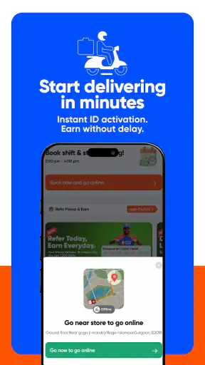 Instamart Delivery Partner App screenshot