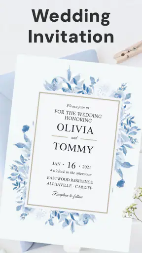 Invitation Card Maker + RSVP screenshot