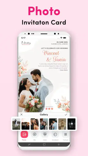 Invitation Maker - Card Design screenshot