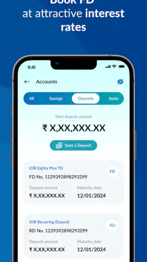 IOB Connect - Mobile Banking screenshot