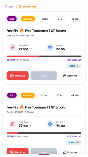 Jeeto Esports - Tournament App screenshot
