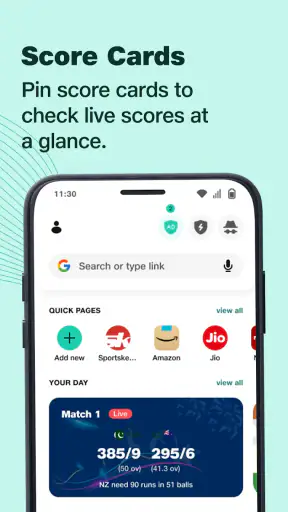 JioSphere: Web Browser screenshot