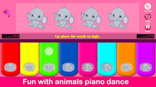 Kids Pink Piano screenshot
