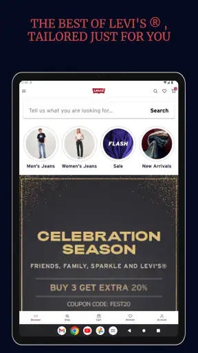 Levi's® India screenshot