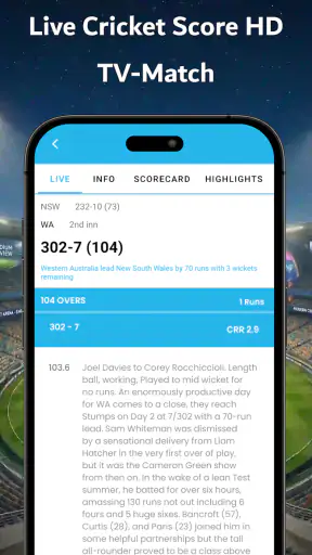 Live Cricket Score HD TV-Match screenshot