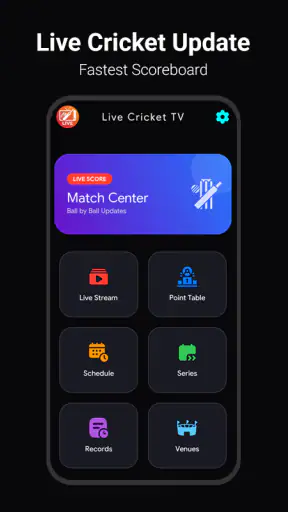 Live Cricket TV Streaming screenshot