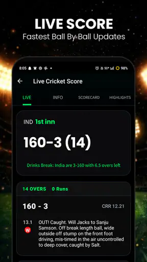 Live Cricket TV Streaming screenshot