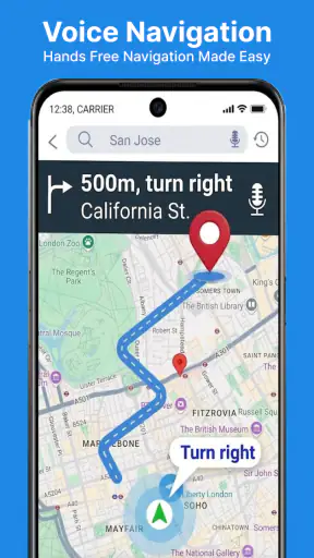 Live Gps Voice Navigation App screenshot