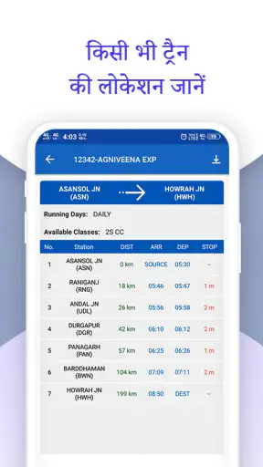 Live Train Status And Train En screenshot