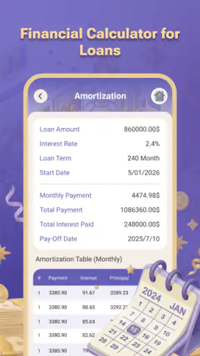 Loan Calculator+ screenshot