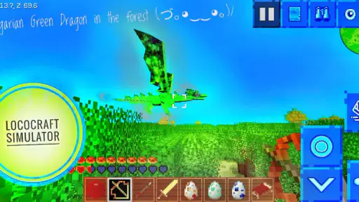 Lococraft Simulator Crafting screenshot