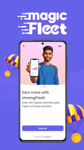 magicFleet Rider App screenshot