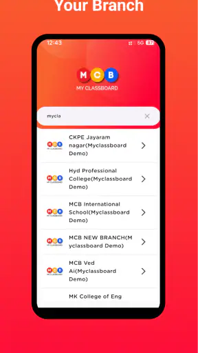 MCB PARENT APP screenshot