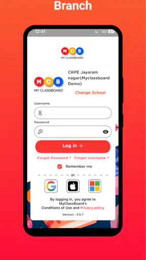 MCB PARENT APP screenshot