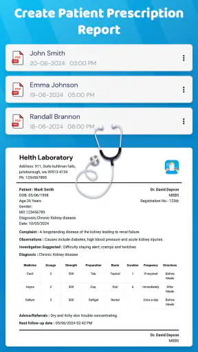 Medical Report & Rx Maker screenshot