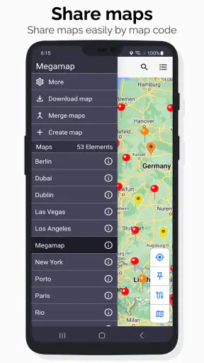 Megamap - Create pins & maps screenshot