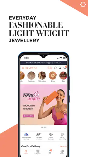 Melorra Jewellery Shopping App screenshot