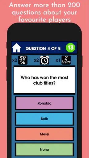 Messi VS Ronaldo - Quiz Game screenshot