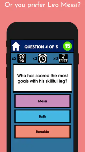 Messi VS Ronaldo - Quiz Game screenshot