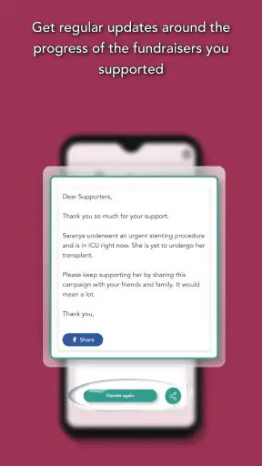 Milaap : Donation Crowdfunding screenshot